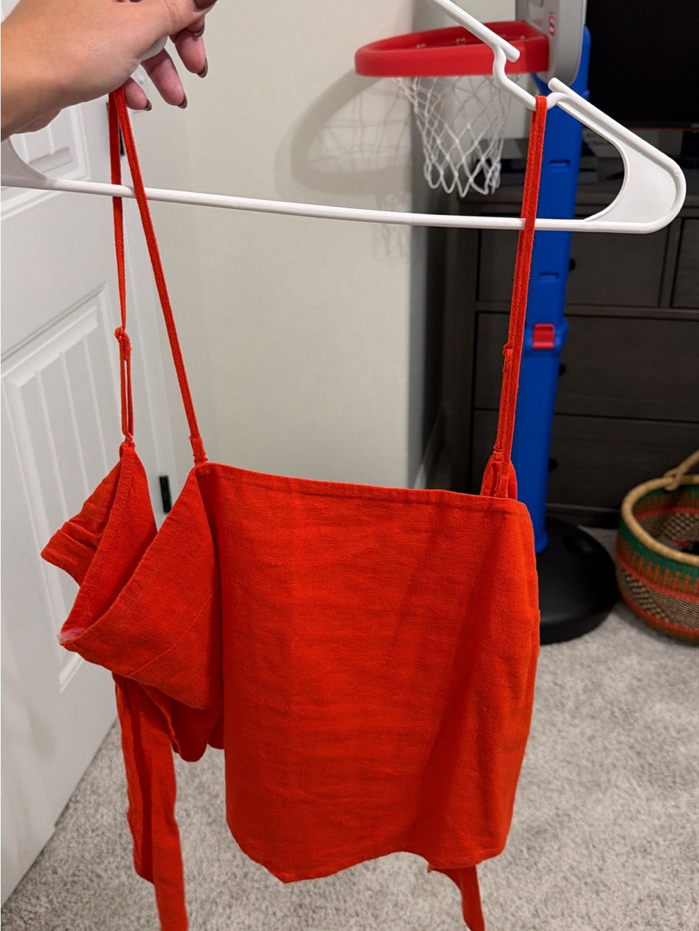 Target Red Sleeveless Cropped Tank Top